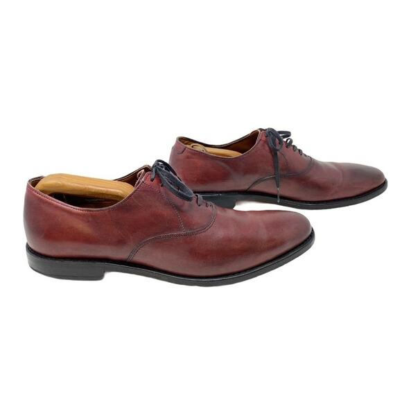 Allen Edmonds Oxford Dress Shoes Men\'s 10 D Burgundy Leather USA Cap Toe Lace Up main image 10
